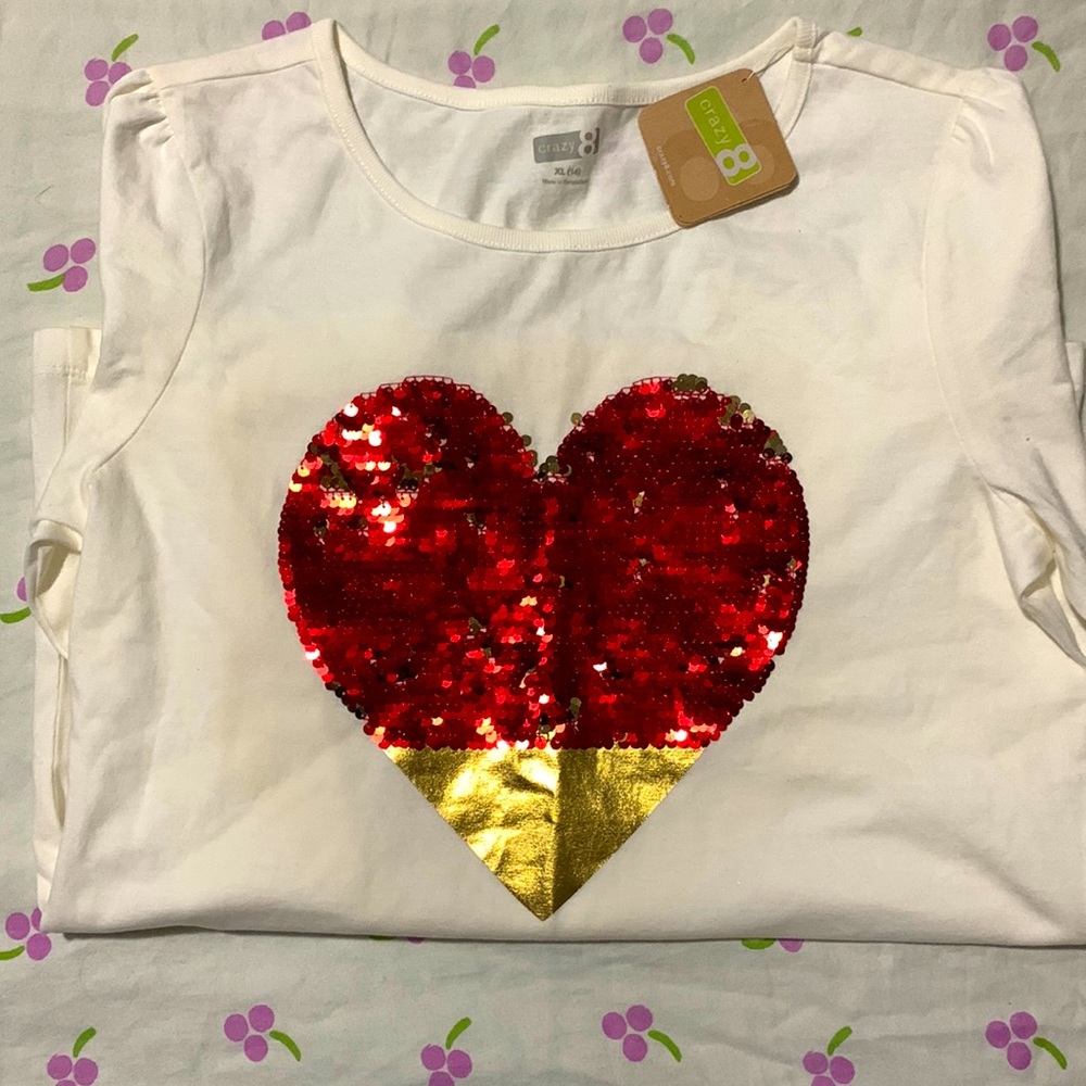 Girls Crazy 8 size 14 Long sleeve shirt